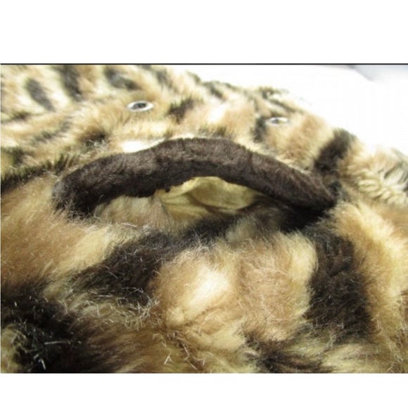 Vintage faux fur chevron coat - Picture 5 of 5